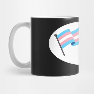 Transgender Flag Sticker Mug